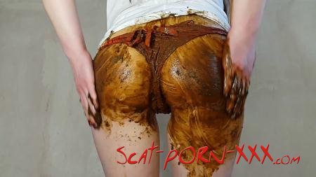 Anna Coprofield - Orange Panties - Panty Scat - Panties, Poop Videos [FullHD 1080p]