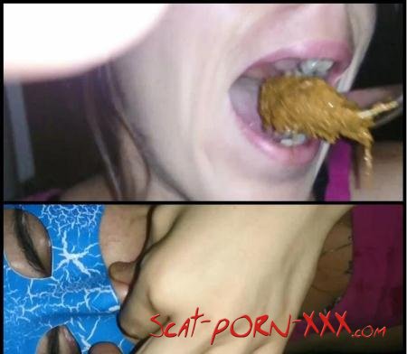 Real Feeding - Amateur Scat Real Feeding Teen Girl Slave - Scat Amateur Teens - Defecation, Amateur [FullHD 1080p]