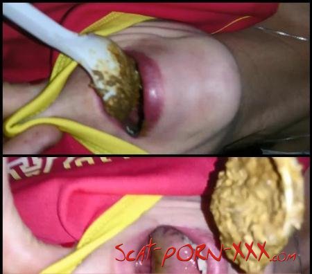 REAL SCAT SWALLOW GIRL - Incredible Scat Amateur Feeding A Lot Of SHIT - Amateur Scat - Femdom, Amateur [FullHD 1080p]