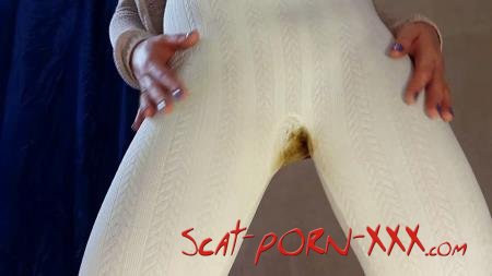 Anna Coprofield - White Pants - Panty Scat - Panty, Pantyhose [FullHD 1080p]