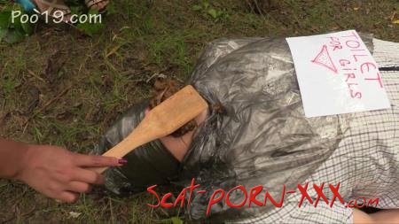MilanaSmelly - Free toilet for girls in the forest - Humiliation Scat - Femdom, Outdoor [HD 720p]