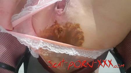 thefartbabes - Aroused In Plastic Panties - Defecation - Extreme Scat, Solo [FullHD 1080p]