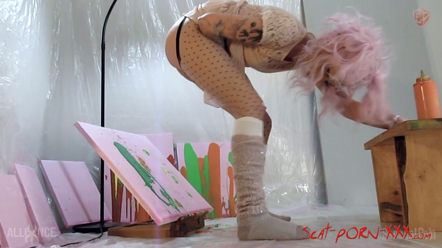 Abigail Dupree - Anal Painting 2 - Defecation - Scatology, Solo [FullHD 1080p]