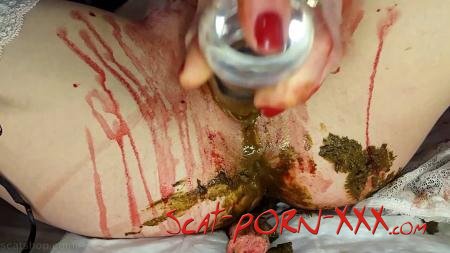 Anna Coprofield - Shit and Blood Vol.7 Part 2 - Solo Scat - Masturbation, Dildo [FullHD 1080p]