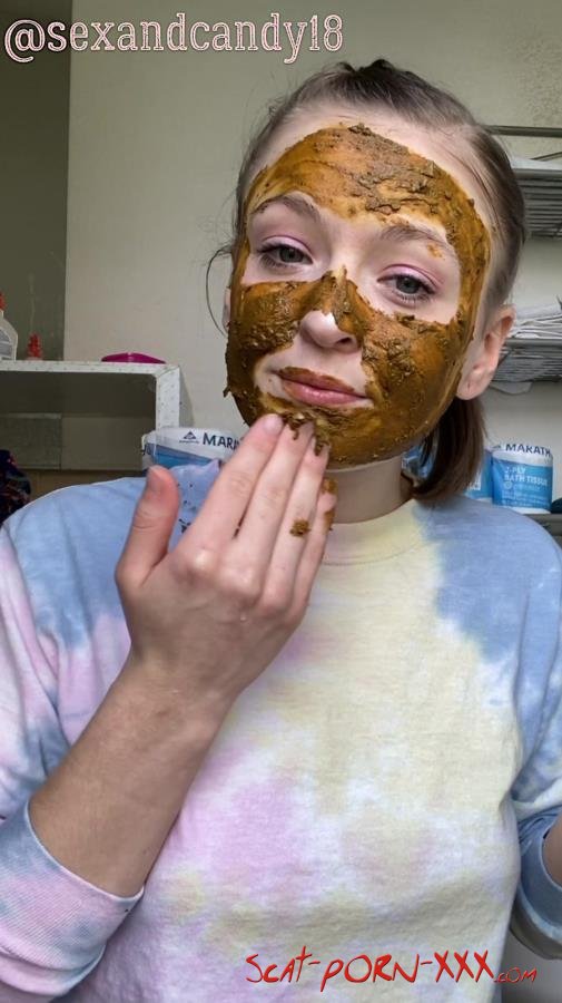 sexandcandy18 - Teen’s first diaper fill + face mask! - Scatting - Amateur, Young [UltraHD 2K]