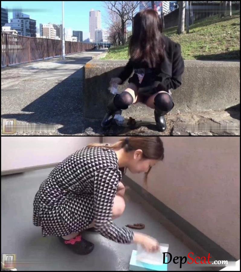 Self filmed girls poop in public places. - BFJG-23 (Closeup) (FullHD 1080p/581 MB)