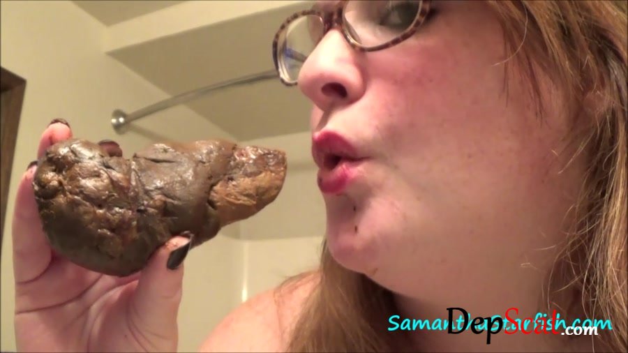 SamanthaStarfish - Filthy Scat Eater! - BBW - Amateur, Eat [HD 720p]
