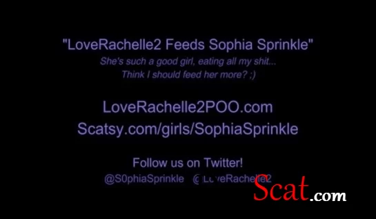 LoveRachelle2 , Sophia Sprinkle - LoveRachelle2 Feeds Sophia Sprinkle - Shitting - Lesbian, Shit Eating [4K UHD]