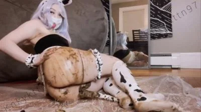 KnkyKttn97 - Extra Messy Foodplay - Shitting - Solo, Poop [FullHD 1080p]