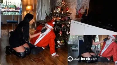 Mistress Luciana - Weihnachtsmann mit Scheiße abgefullt - Scatbook.com - Germany, Scat [HD 720p]