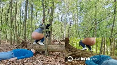 Mistress Luciana - Die Waldtoilette komplett vollgeschissen - Scatbook.com - Germany, Scat [HD 720p]