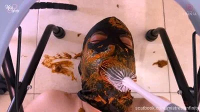 Miss Infinity - BREAKFAST FOR OUR SLAVE BEFORE THE BEACH - DAY 2 - Scatbook - Latex, Femdom [FullHD 1080p]