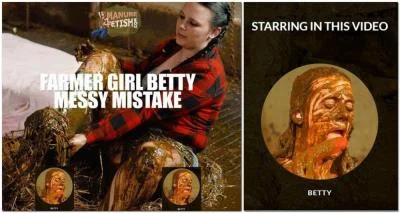 Betty - Farmer Girl Betty's Messy Mistake - Manurefetish.com - Cow, Submerging [HD 720p]