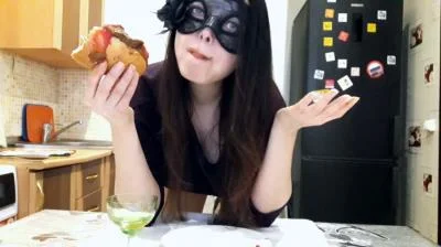 Scat Hot Dog Swallow By Top Scat Girl - SG-Video.com - Solo, Eat Shit [FullHD 1080p]