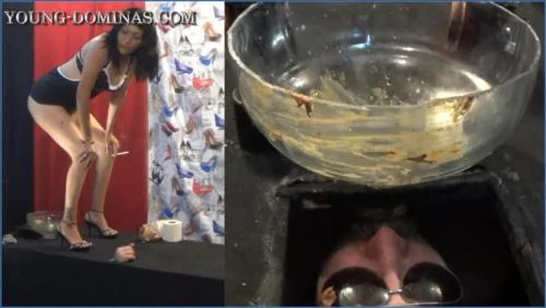 Stupid Slaves in Black Box Poop Receiver Part 3- heavy Femdom Scat