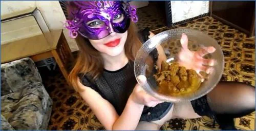 ModelNatalya94 Lesbian Online- Yana Eats Shit Collected In A Week, Featuring Lesbian Scat