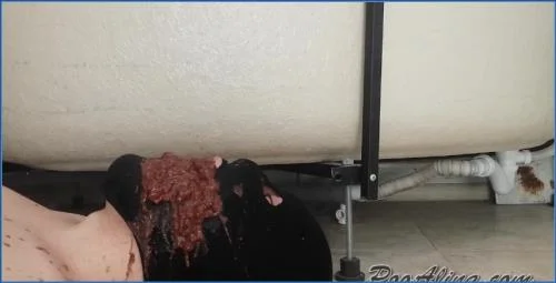 PooAlina's Explosive Diarrhea Face and Mouth Scatting romp