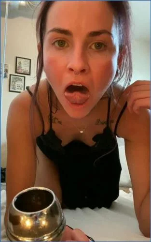 LilbuttLex's Dirty Anal and Kaviar Play in Tunnel Plug ATM from Lesbian Scat USA