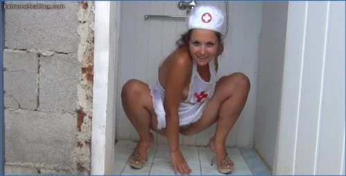 Nadya's filthy Scat footage as a Charming Nurse