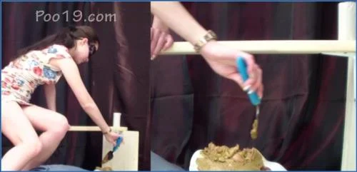 Milana Smelly Girls Powerfully Feed Her Shit in Extreme Russian Shit Eating Scat Porn