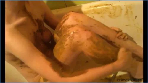 Lesbian Scat Fetish with Astra Celestial Smearing and Facesitting in Matilda’s Shitty Bathtub Ukraine
