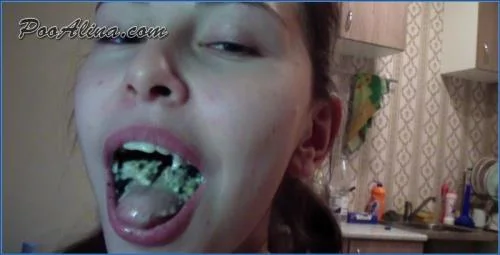 PooAlina in Young Alina Eating and Pooping in Car from Russia