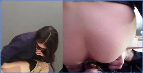 PooAlina poops in mouth with secretions and domination in this messy Russian scat porn release