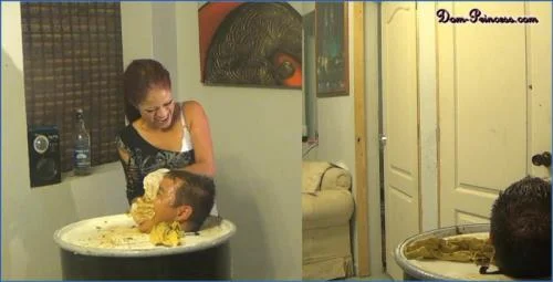 Femdom Shit Eating and Enema Fun in The Face Slapping Support Part 2
