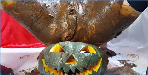 Anna Coprofield Solo: Trick or Treat with Shitting, Smearing