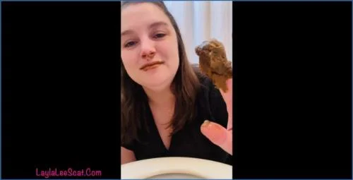 Layla Lee Devours Fresh Poop in Solo Scat Eating Blowout - Free BBW