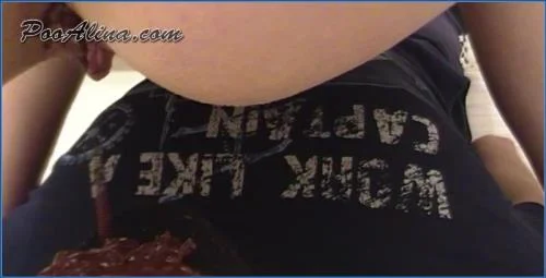 PooAlina Smears and Eats Her Own Shit While Dominating a Slave