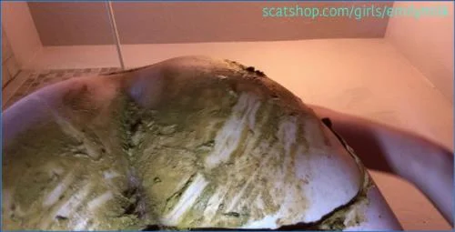 Emily Milk Smearing Her Panties with Fresh Shit in Solo Anal