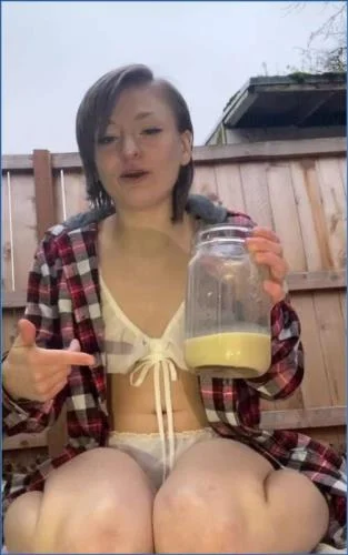 Sexandcandy18 Shits and Smears in Morning Milk Enema Solo - Premium