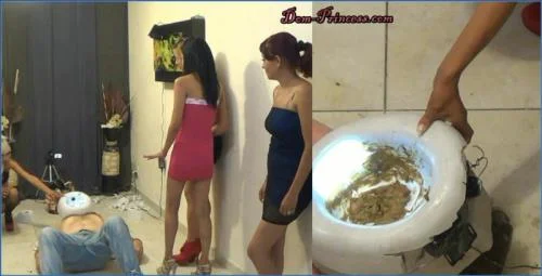 Femdom Shit Eating and Enema Play with Verbal Humiliation - A Wild