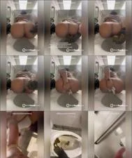 BrownSensation8's Extreme Anal Scat and Pissing in Public Toilet Destruction