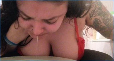 Shitting Pooping Action with Badkitty España in Badkithy- Unprobated Vomit, All Natural