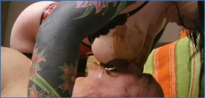 Lady Amy Delivers Hardcore Femdom Shit and Vomit in Toilet Slave for Veronica Moser P2