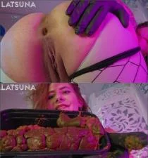 Lady Latsuna Delivers Hardcore Anal Pooping in Oneinthehand Scat Video